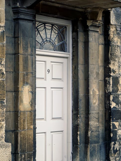 Clean white door with number 9 symbolizing individual clarity and private coaching access